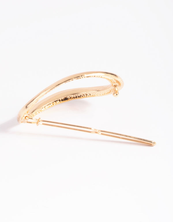 Gold Oval Clips
