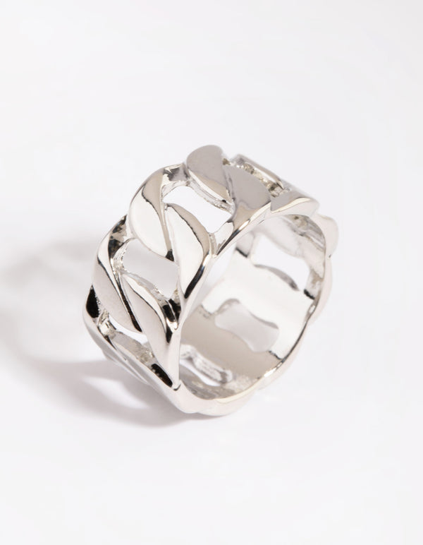 Silver Chain Link Ring