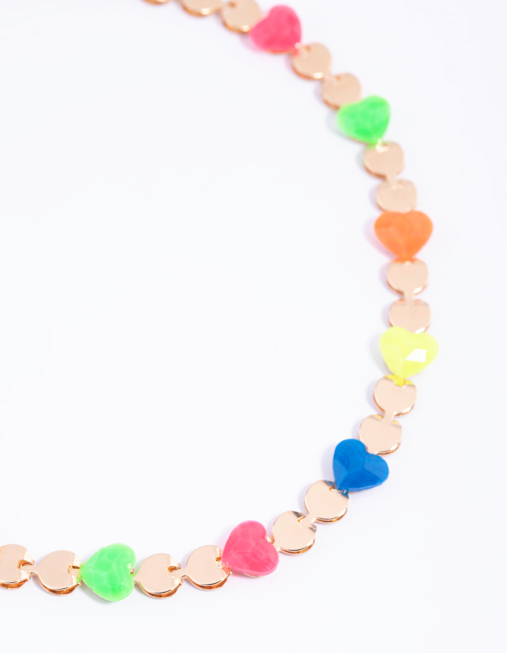Gold Linked Hearts Anklet