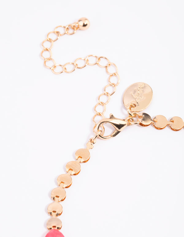 Gold Linked Hearts Anklet