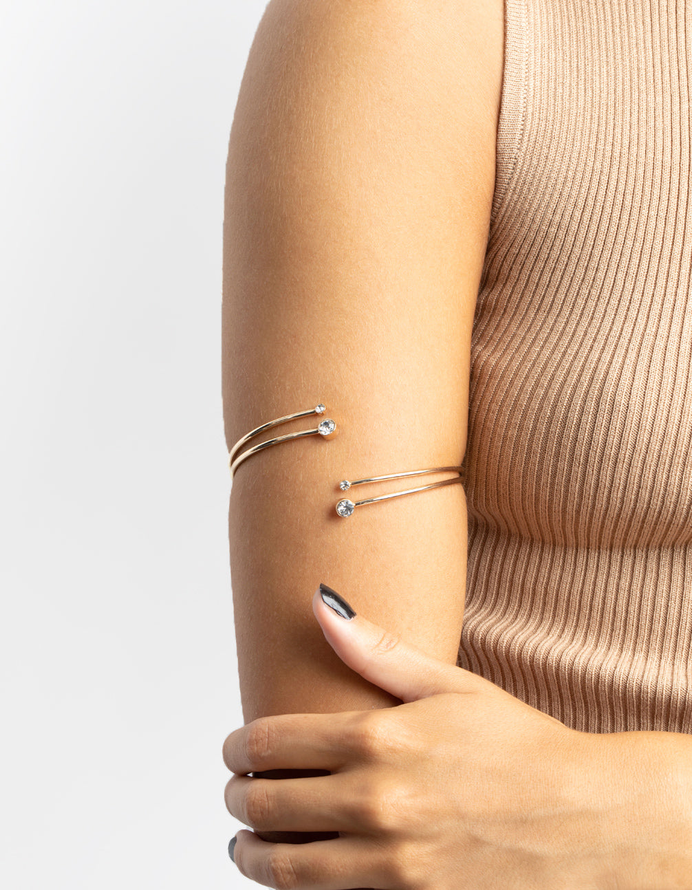 Rainbow Diamante Arm Cuff