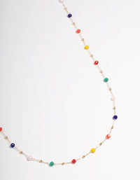 Rainbow Beaded Waist Chain - link has visual effect only