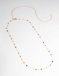 Rainbow Beaded Waist Chain - link has visual effect only