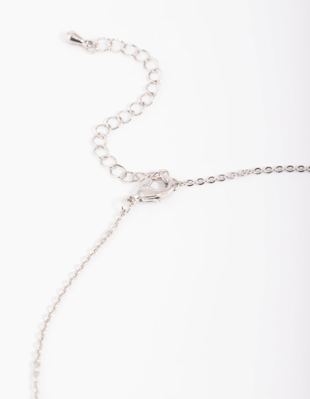 Diamond Simulant Sapphire Halo Necklace