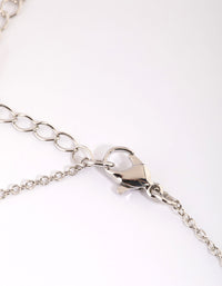 Silver Cubic Zirconia Tennis Anklet - link has visual effect only