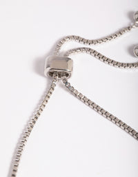 Silver Cubic Zirconia Tennis Bracelet - link has visual effect only