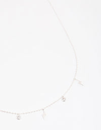 Silver Plated Cubic Zirconia Lightning Necklace - link has visual effect only