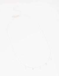 Silver Plated Cubic Zirconia Lightning Necklace - link has visual effect only