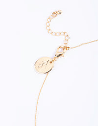 Gold Plated Brass Pave Butterfly Necklace - link has visual effect only