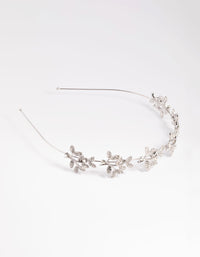 Silver Diamante Leaf Cluster Headband - link has visual effect only