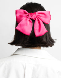 Pink Bow Clip - link has visual effect only