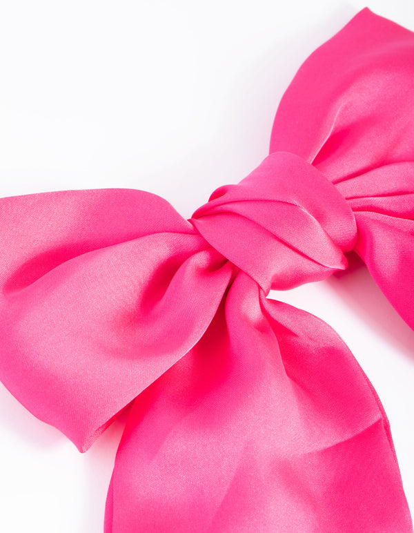 Pink Bow Clip