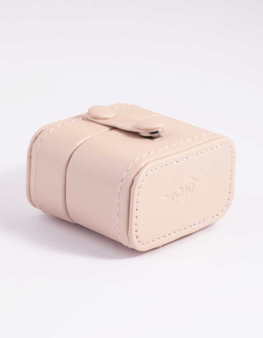 Blush Small Faux Leather Ring Box