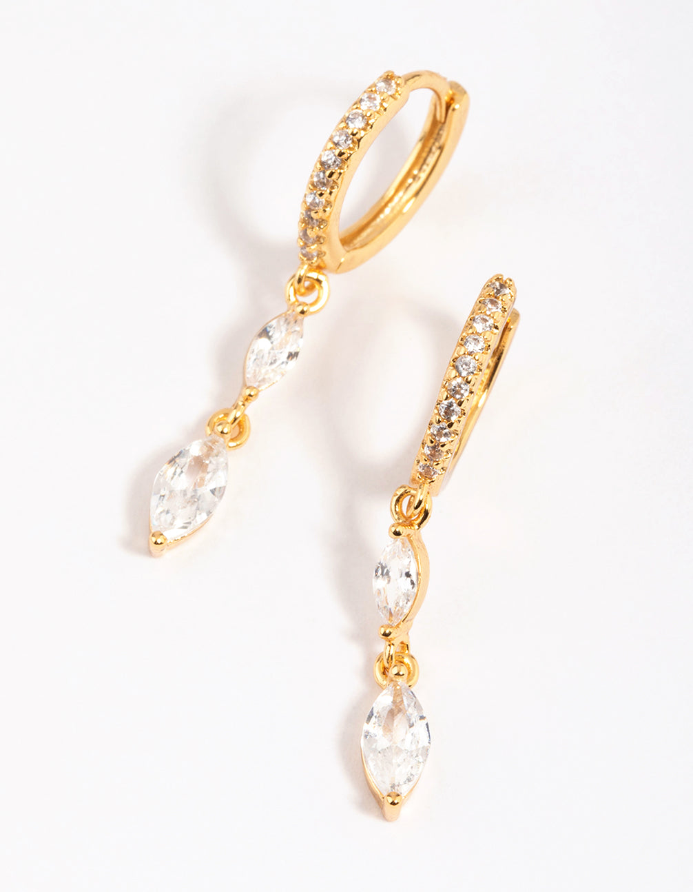 Gold Plated Dainty Huggie Hoop Earrings