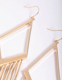 Mixed Metal Diamond Snakechain Earrings - link has visual effect only