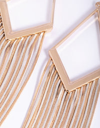 Mixed Metal Diamond Snakechain Earrings - link has visual effect only