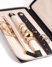 Black Quilted Jewellery Case - link has visual effect only