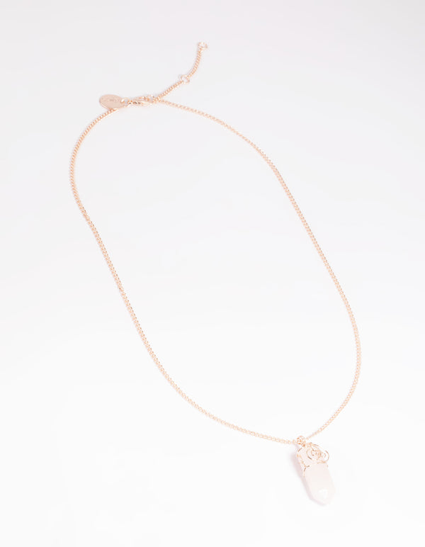 Rose Quartz Shard Necklace