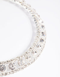 Silver Diamante Collar Choker - link has visual effect only