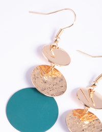 Green Cascading Drop Earrings - link has visual effect only