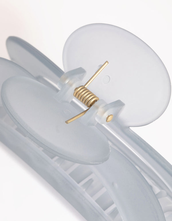 Grey Frosted Hair Claw Clip