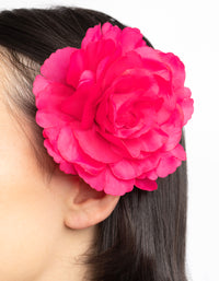 Pink Flower Corsage Clip - link has visual effect only