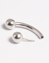 Platinum Plated Titanium Threadless Belly Bar - link has visual effect only
