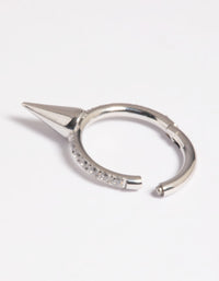 Platinum Plated Titanium Clicker Ring - link has visual effect only