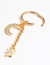 Gold Plated Titanium Clicker Ring - link has visual effect only