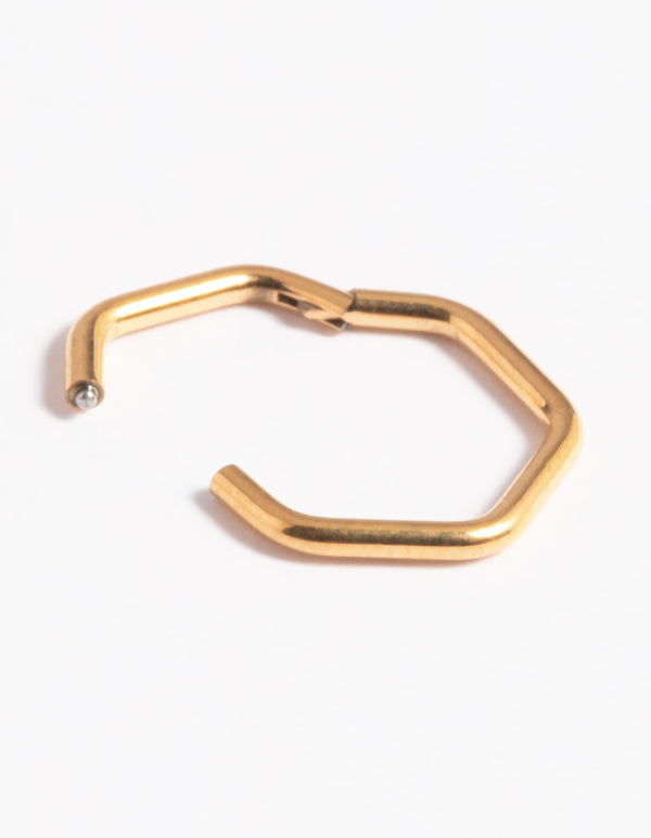 Gold Plated Titanium Clicker Ring