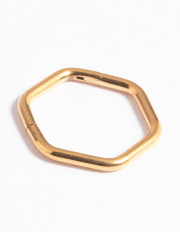 Gold Plated Titanium Clicker Ring