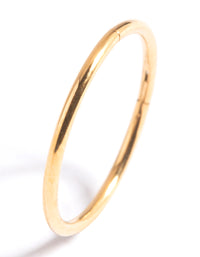 Gold Plated Titanium Clicker Ring - link has visual effect only