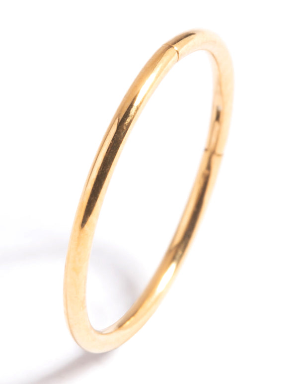 Gold Plated Titanium Clicker Ring