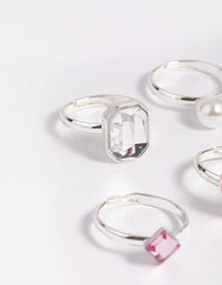 Kids Pearl & Gem Ring 6-Pack - link has visual effect only