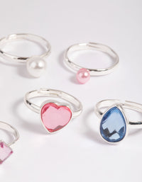 Kids Pearl & Gem Ring 6-Pack - link has visual effect only