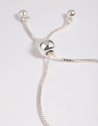 Silver Plated Amethyst Toggle Bracelet - link has visual effect only