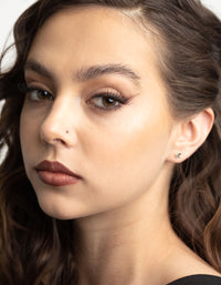 Sterling Silver Butterfly Stud Earrings - link has visual effect only