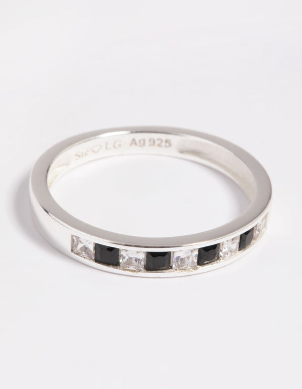 Sterling Silver Cubic Zirconia Band Ring