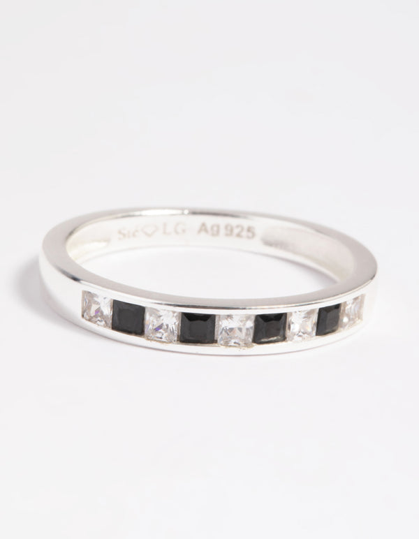 Sterling Silver Cubic Zirconia Band Ring