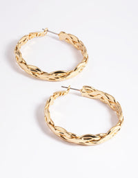 Gold Plated Hoop Earrings - link has visual effect only