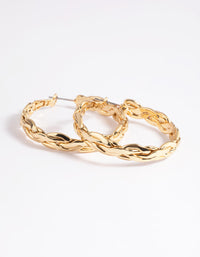 Gold Plated Hoop Earrings - link has visual effect only