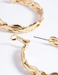 Gold Plated Hoop Earrings - link has visual effect only