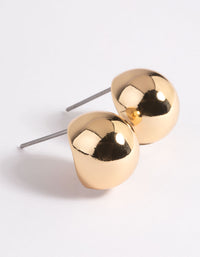 Gold Plated Brass Ball Stud Earrings - link has visual effect only