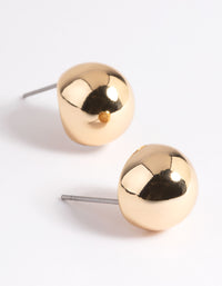 Gold Plated Brass Ball Stud Earrings - link has visual effect only