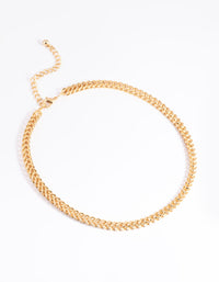Gold Plated Brass Chain Necklace - link has visual effect only