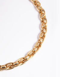 Gold Plated Twisted Chain Necklace - link has visual effect only