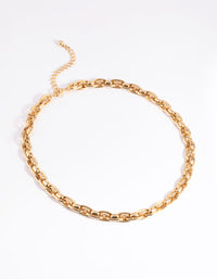 Gold Plated Twisted Chain Necklace - link has visual effect only