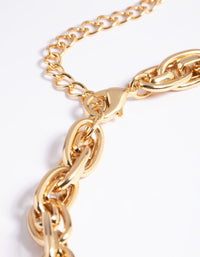 Gold Plated Twisted Chain Necklace - link has visual effect only
