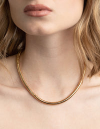 Gold Plated Snake Chain Necklace - link has visual effect only