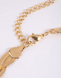 Gold Plated Flat Chain Necklace - link has visual effect only